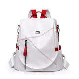 Luxury Women Travel Black Red White Backpack