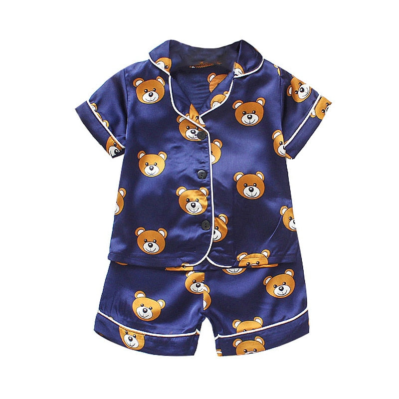 SilkyDreams™ Toddler Satin Pajama Set