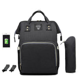 Large Size Diaper Backpack Waterproof Maternity Bag with USB Interface