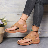 Roman Style One Word Buckle Women's Sandals