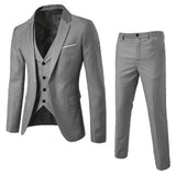 3-Piece Slim-Fit Tuxedo Suit