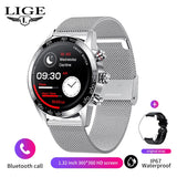 LIGE Watch 360 AMOLED HD Screen For Men Smart Bluetooth Calling