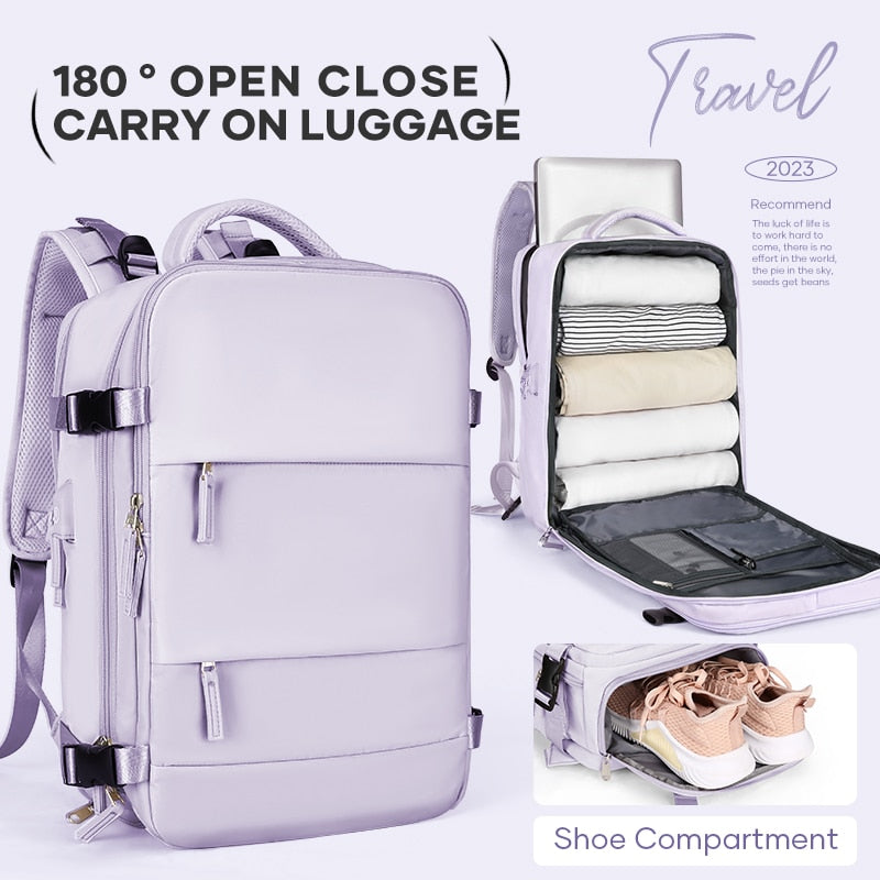 Unisex Travel Companion-Versatile Carry-On Backpack with TSA Approval for Laptops. Ideal for Travel