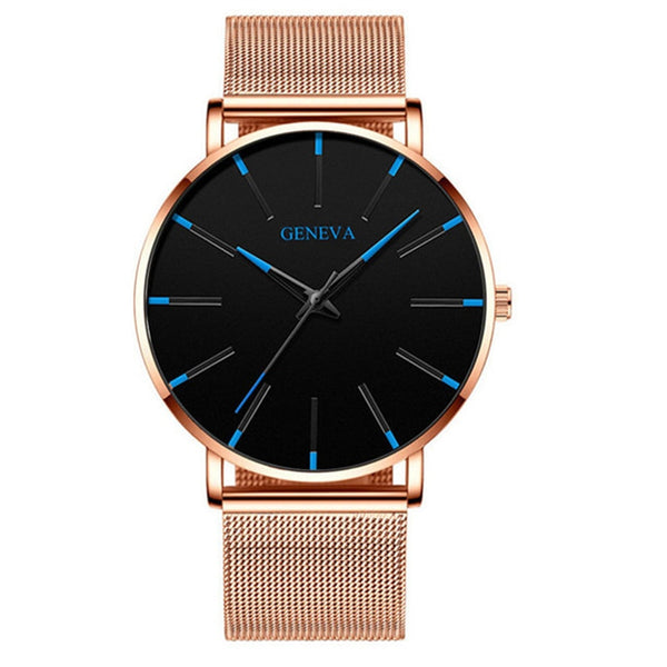 Minimalist Men's Fashion Ultra Thin Quartz Watches