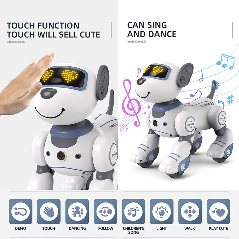 OleOle Smart Robot Stunt Dog with Remote - Fun & Educational Toy for Kids (3+ Years)