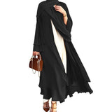 Ramadan Eid Mubarak Chiffon Open Abaya Kimono Dubai Turkey Islam Kaftan Muslim Dress