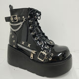 Brand New Gothic Style Platform Vampire Cosplay Women Mid-calf Boots