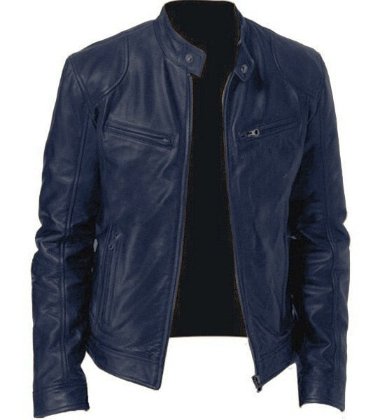 2023 Fashion Mens Leather Jacket