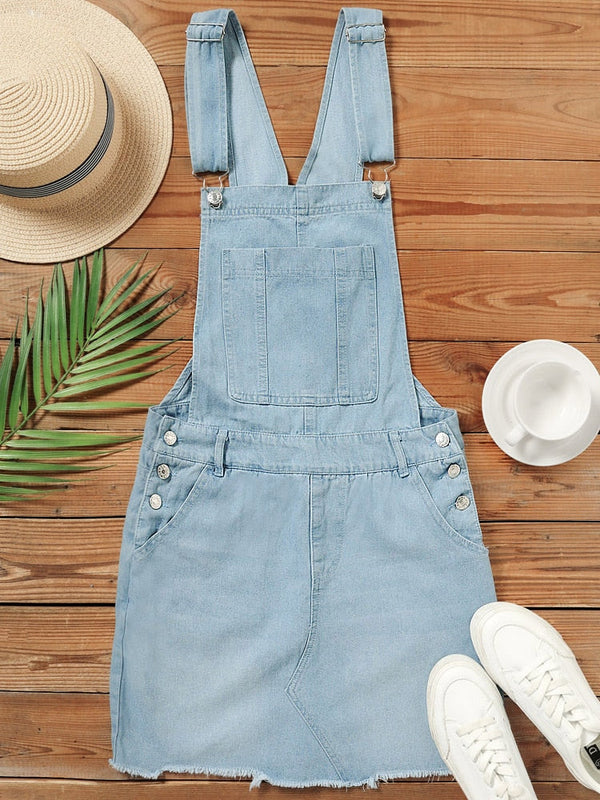 Denim Overall Dress Classic