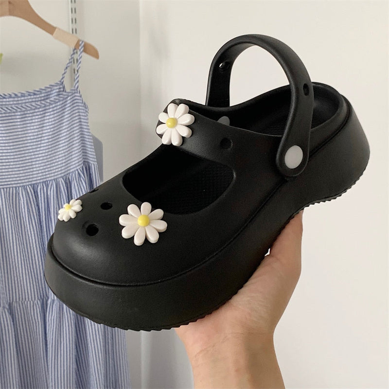 Mary Jane Flower Shoes