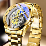 2023 New Gold Skeleton Vintage Men's Watch