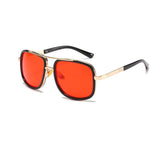 Fashion Rectangle Mens Sunglasses Metal Gradient Male Retro Eyewear Summer Drive UV400