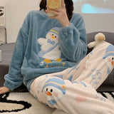 Polar Breeslie™  Winter Warm Flannel Women Pajamas Set