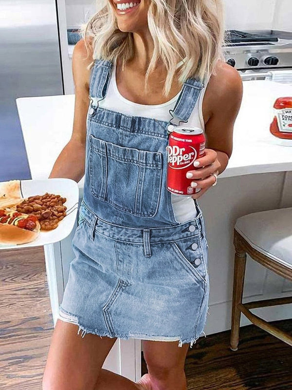 Denim Overall Dress Classic