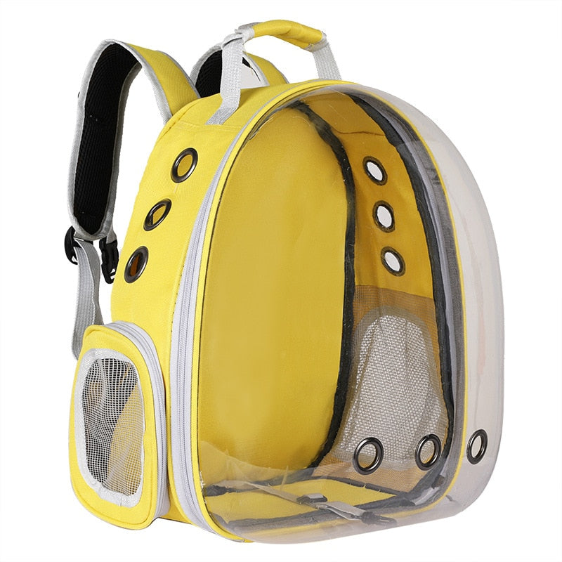 Portable Pet Puppy Backpack Carrier Bubble Capsule Design 360 Degree