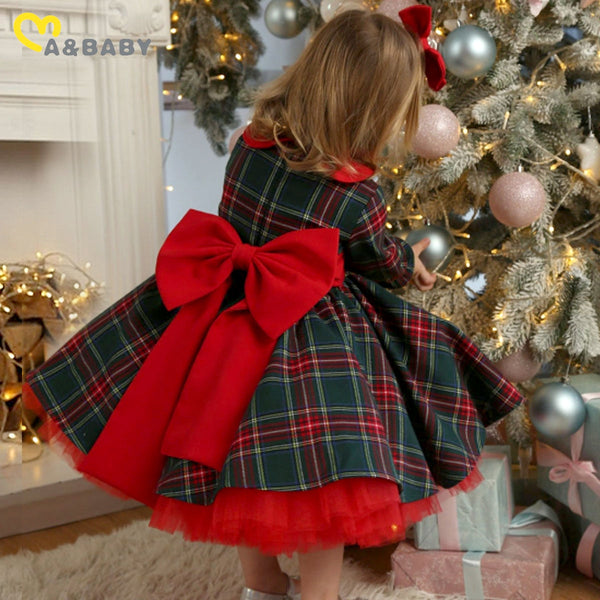 Christmas Dress for Girls 1-7 Years