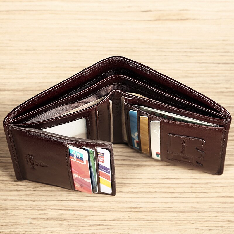 Classic Style Wallet Genuine Leather Men Wallets Short