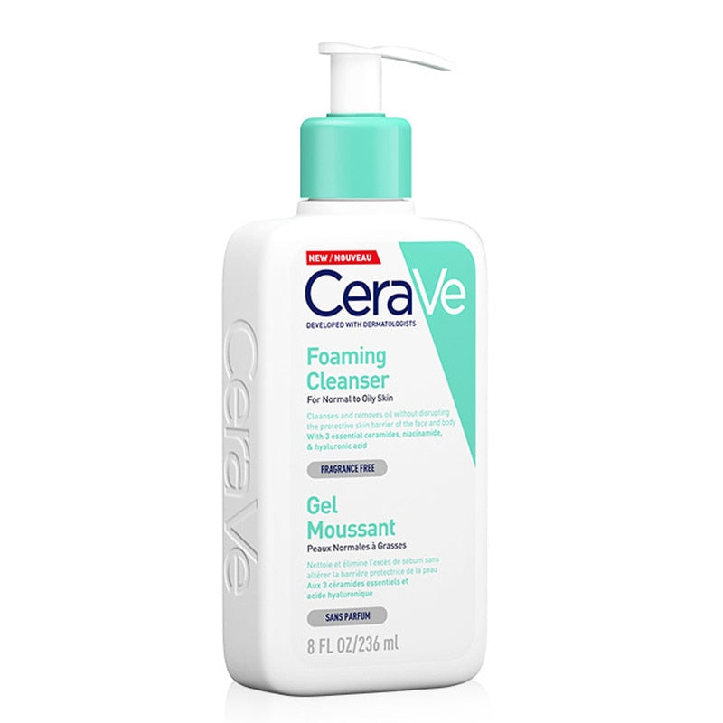 CeraVe Cleanser Hydrating Foaming SA Smoothing For Oily Dry Skin Moisturising Lotion Skin Care 236ml