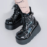 Brand New Gothic Style Platform Vampire Cosplay Women Mid-calf Boots