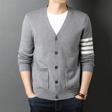 Top Grade New Autum Winter Brand Fashion Knitted Men Cardigan Sweater