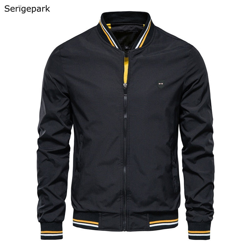 Serige Park Men Jackets Fashion Zipper Jacket Coat