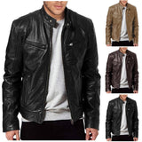 2023 Fashion Mens Leather Jacket