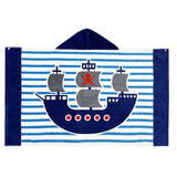 Children's Wearable Beach Towel Cotton Hooded