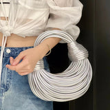 Luxury Noodle Rope Knotted Purse - Galia