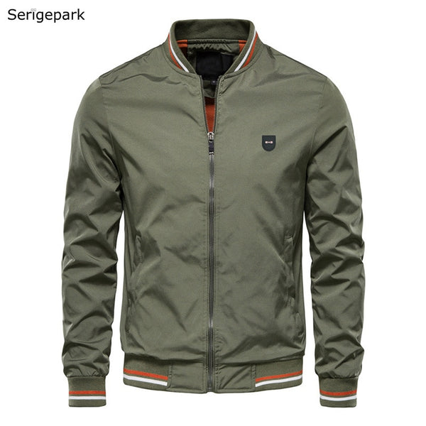 Serige Park Men Jackets Fashion Zipper Jacket Coat