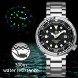 ADDIESDIVE Automatic Mechanical Watch Male American Stainless Steel Scratch Proof Waterproof