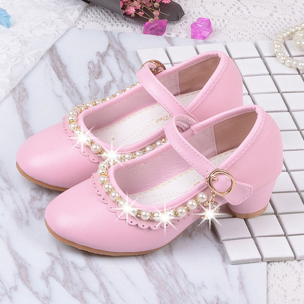 Princess Kids High Heels Shoes