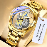 2023 New Gold Skeleton Vintage Men's Watch