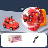 Cartoon Mini Remote Control Car Watch Toys