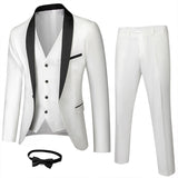 3-Piece Slim-Fit Tuxedo Suit