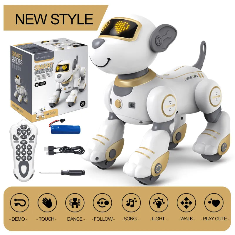 OleOle Smart Robot Stunt Dog with Remote - Fun & Educational Toy for Kids (3+ Years)