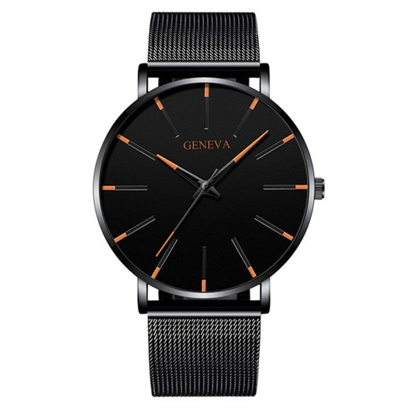 Minimalist Men's Fashion Ultra Thin Quartz Watches