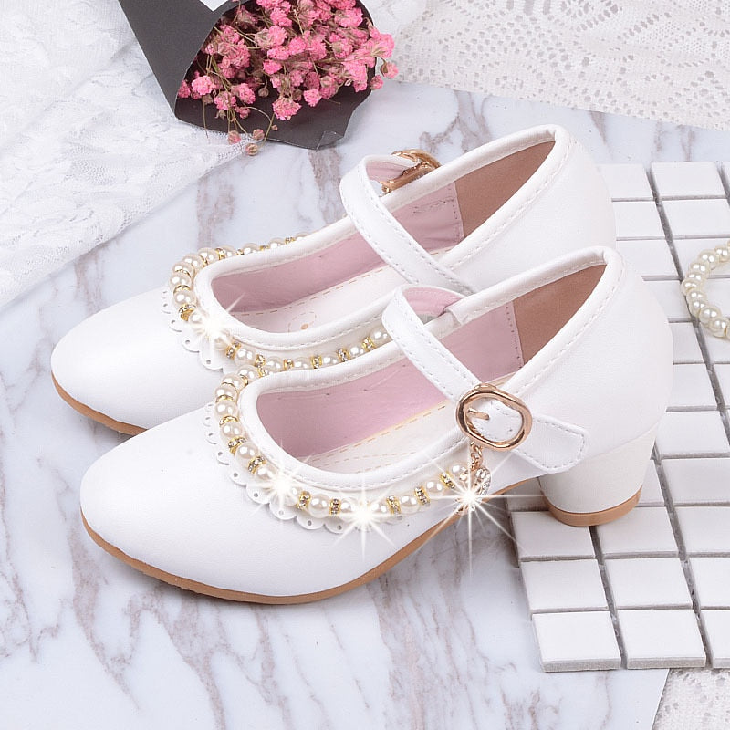 Princess Kids High Heels Shoes