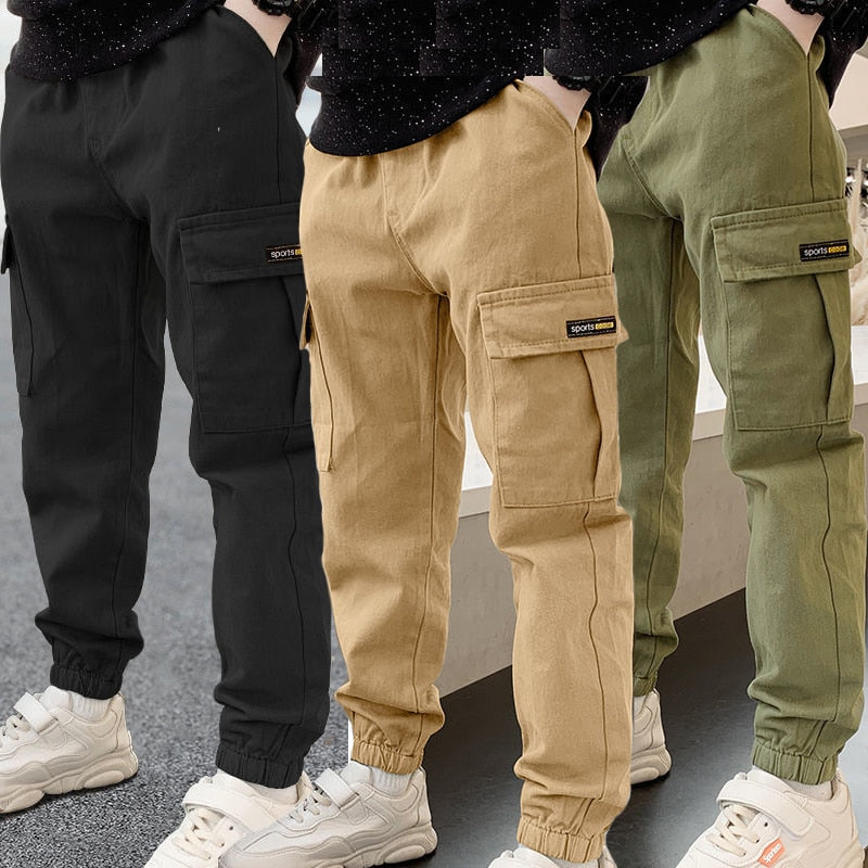 2023 Thick Boys Pants Casual Long Style Trousers For Kids 3- 10 Years