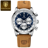 POEDAGAR Luxury Watch Chronograph Luminous Men's Wristwatch