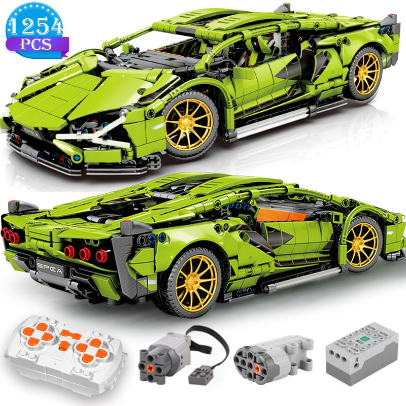 Technical Building Blocks Remote Control Electric RC Car Version Construction Toys