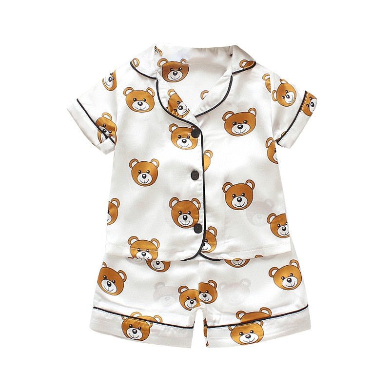 SilkyDreams™ Toddler Satin Pajama Set