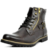 Premium Lace-up Leather Boots | Glowix®