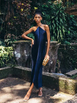 Elegant Backless and with Tassels Halter Cocktail Dress