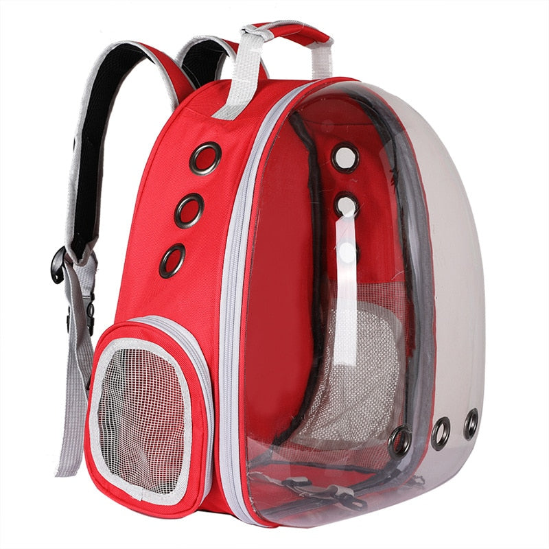 Portable Pet Puppy Backpack Carrier Bubble Capsule Design 360 Degree