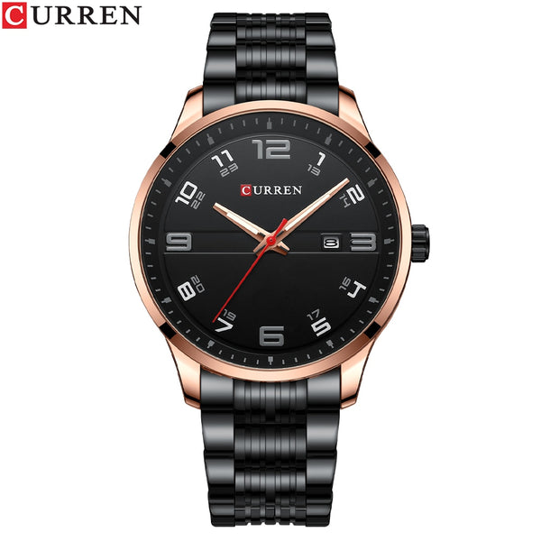 CURREN Business Men Luxury Watches Stainless Steel Quartz Wrsitwatches