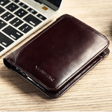 Classic Style Wallet Genuine Leather Men Wallets Short