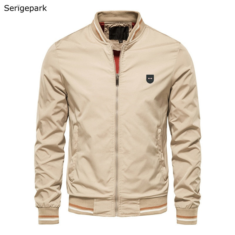 Serige Park Men Jackets Fashion Zipper Jacket Coat