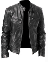 2023 Fashion Mens Leather Jacket