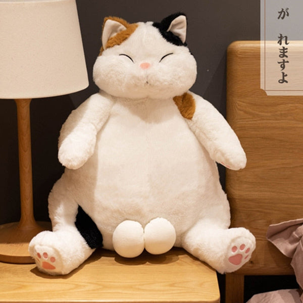 'I am male cat' funny Japanese Calico Cat Plush