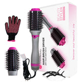 One Step Hair Blower Brush 360° Rotating Hot Air Paddle Styling Brush